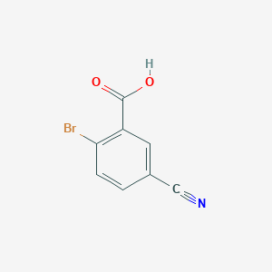 molecular formula C8H4BrNO2 B1455256 2-Bromo-5-cyanobenzoic acid CAS No. 845616-12-8