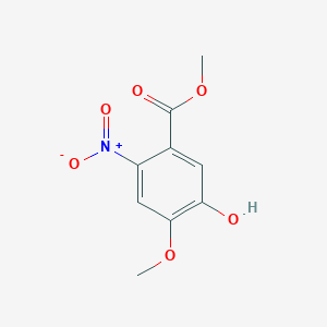 molecular formula C9H9NO6 B1455259 5-羟基-4-甲氧基-2-硝基苯甲酸甲酯 CAS No. 215659-03-3