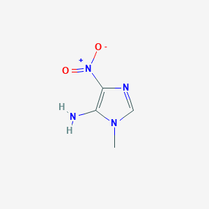molecular formula C4H6N4O2 B145526 1-甲基-4-硝基-1H-咪唑-5-胺 CAS No. 4531-54-8