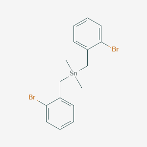 molecular formula C16H18Br2Sn B14552636 Bis[(2-bromophenyl)methyl](dimethyl)stannane CAS No. 61726-38-3