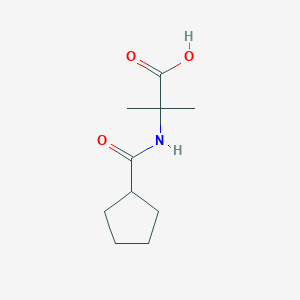 molecular formula C10H17NO3 B1455266 N-(Cyclopentylcarbonyl)-2-methylalanine CAS No. 1220021-10-2