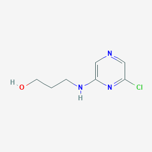 molecular formula C7H10ClN3O B1455267 3-[(6-Chloro-2-pyrazinyl)amino]-1-propanol CAS No. 1138220-54-8