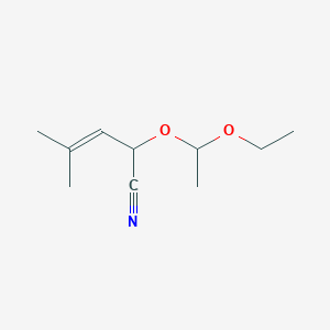 2-(1-Ethoxyethoxy)-4-methylpent-3-enenitrile