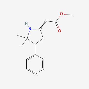 Methyl (5,5-dimethyl-4-phenylpyrrolidin-2-ylidene)acetate