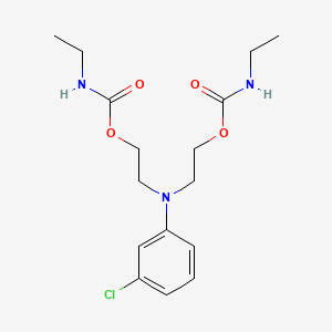 Carbamic acid, ethyl-, ((3-chlorophenyl)imino)di-2,1-ethanediyl ester