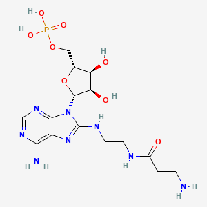 8-{[2-(beta-Alanylamino)ethyl]amino}adenosine 5'-(dihydrogen phosphate)