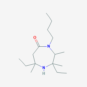 4-Butyl-2,7-diethyl-2,3,7-trimethyl-1,4-diazepan-5-one