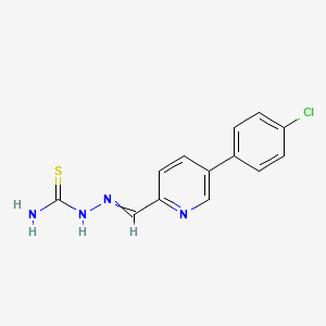 2-{[5-(4-Chlorophenyl)pyridin-2-yl]methylidene}hydrazine-1-carbothioamide