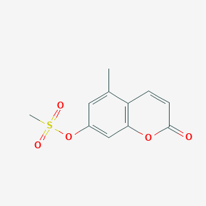 5-Methyl-2-oxo-2H-1-benzopyran-7-yl methanesulfonate