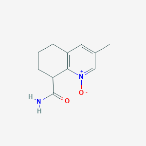 3-Methyl-1-oxo-5,6,7,8-tetrahydro-1lambda~5~-quinoline-8-carboxamide