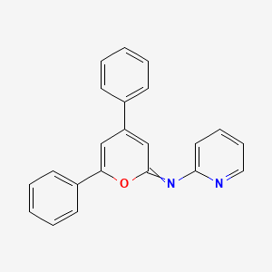 2-Pyridinamine, N-(4,6-diphenyl-2H-pyran-2-ylidene)-