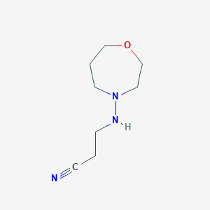 Propanenitrile, 3-[(tetrahydro-1,4-oxazepin-4(5H)-yl)amino]-