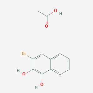 Acetic acid;3-bromonaphthalene-1,2-diol