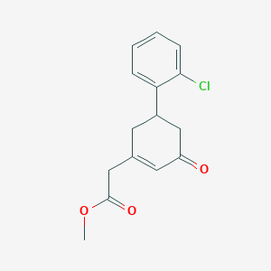 Methyl 2-[5-(2-chlorophenyl)-3-oxocyclohexen-1-yl]acetate