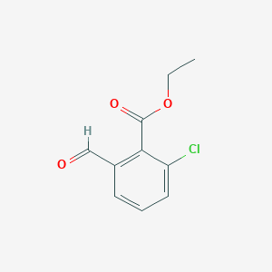 molecular formula C10H9ClO3 B1455298 2-氯-6-甲酰基苯甲酸乙酯 CAS No. 1049677-64-6