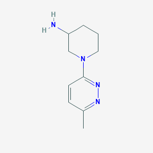 molecular formula C10H16N4 B1455301 1-(6-甲基吡哒嗪-3-基)哌啶-3-胺 CAS No. 1251074-23-3