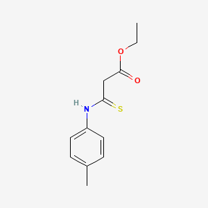 Propanoic acid, 3-[(4-methylphenyl)amino]-3-thioxo-, ethyl ester