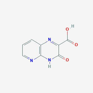 molecular formula C8H5N3O3 B1455302 吡啶并[2,3-b]吡嗪-2-甲酸，3,4-二氢-3-氧代- CAS No. 35188-04-6