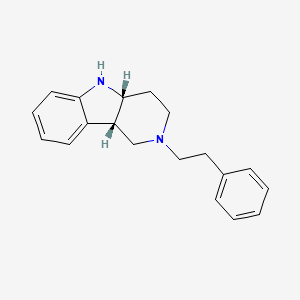 (4aR,9bS)-2-(2-Phenylethyl)-2,3,4,4a,5,9b-hexahydro-1H-pyrido[4,3-b]indole