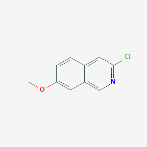 molecular formula C10H8ClNO B1455307 3-氯-7-甲氧基异喹啉 CAS No. 82117-21-3