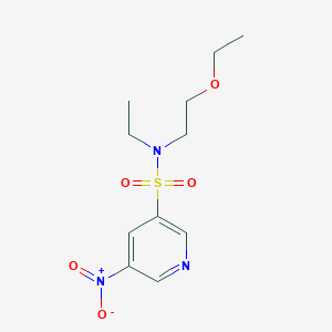 N-(2-Ethoxyethyl)-N-ethyl-5-nitropyridine-3-sulfonamide