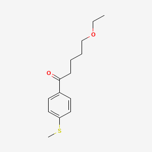 5-Ethoxy-1-[4-(methylsulfanyl)phenyl]pentan-1-one