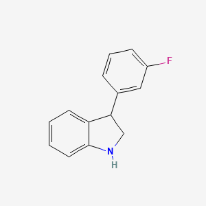 3-(3-Fluorophenyl)-2,3-dihydro-1H-indole