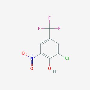 B1455313 2-Chloro-6-nitro-4-(trifluoromethyl)phenol CAS No. 69741-64-6