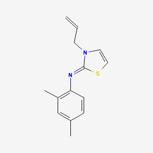 (2Z)-N-(2,4-Dimethylphenyl)-3-(prop-2-en-1-yl)-1,3-thiazol-2(3H)-imine