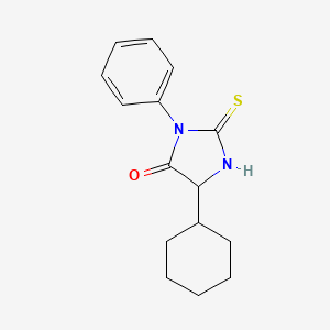 5-Cyclohexyl-3-phenyl-2-sulfanylideneimidazolidin-4-one