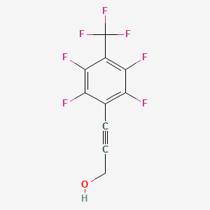 3-[2,3,5,6-Tetrafluoro-4-(trifluoromethyl)phenyl]prop-2-yn-1-ol