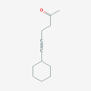 6-Cyclohexylhex-5-yn-2-one