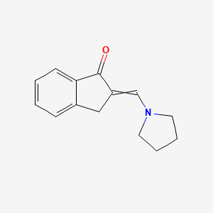 2-[(Pyrrolidin-1-yl)methylidene]-2,3-dihydro-1H-inden-1-one