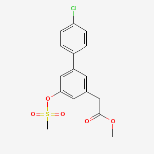 3-Biphenylacetic acid, 4'-chloro-5-methylsulfonyloxy-, methyl ester