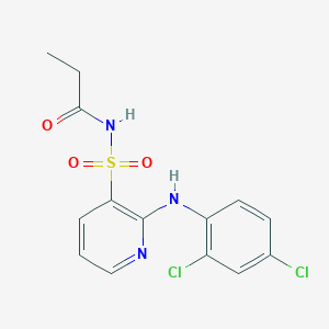 Propanamide, N-[[2-[(2,4-dichlorophenyl)amino]-3-pyridinyl]sulfonyl]-