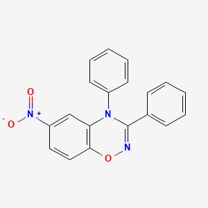 6-Nitro-3,4-diphenyl-4H-1,2,4-benzoxadiazine