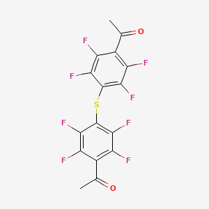 1,1'-[Sulfanediylbis(2,3,5,6-tetrafluoro-4,1-phenylene)]di(ethan-1-one)