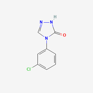 molecular formula C8H6ClN3O B1455328 4-(3-chlorophenyl)-2,4-dihydro-3H-1,2,4-triazol-3-one CAS No. 80240-38-6