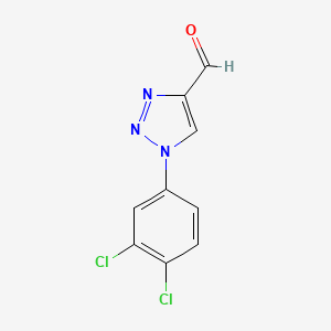molecular formula C9H5Cl2N3O B1455330 1-(3,4-二氯苯基)-1H-1,2,3-三唑-4-甲醛 CAS No. 1325724-92-2