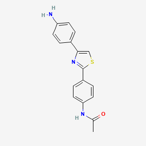 N-{4-[4-(4-Aminophenyl)-1,3-thiazol-2-yl]phenyl}acetamide