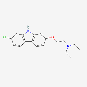 2-[(7-Chloro-9H-carbazol-2-yl)oxy]-N,N-diethylethan-1-amine