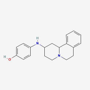 4-[(1,3,4,6,7,11b-Hexahydro-2H-pyrido[2,1-a]isoquinolin-2-yl)amino]phenol