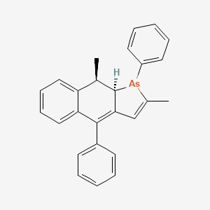 (9R,9aR)-2,9-dimethyl-1,4-diphenyl-9,9a-dihydrobenzo[f]arsindole