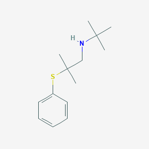 N-tert-Butyl-2-methyl-2-(phenylsulfanyl)propan-1-amine