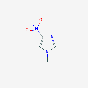 molecular formula C4H5N3O2 B145534 1-甲基-4-硝基咪唑 CAS No. 3034-41-1