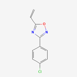 molecular formula C10H7ClN2O B1455341 3-(4-氯苯基)-5-乙烯基-1,2,4-噁二唑 CAS No. 935743-05-8