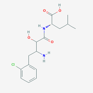 N-[3-Amino-4-(2-chlorophenyl)-2-hydroxybutanoyl]-L-leucine