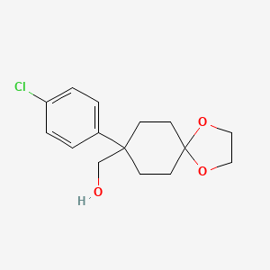 [8-(4-Chlorophenyl)-1,4-dioxaspiro[4.5]decan-8-yl]methanol