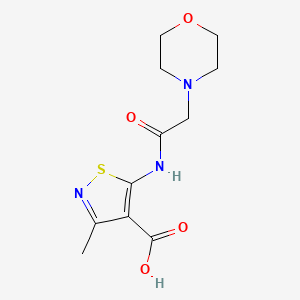 3-Methyl-5-[2-(morpholin-4-yl)acetamido]-1,2-thiazole-4-carboxylic acid