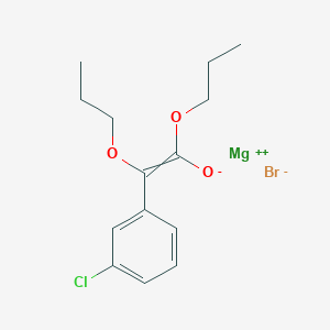 Magnesium bromide (3-chlorophenyl)(propoxy)(propoxycarbonyl)methanide (1/1/1)